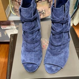 Vince Camuto Blue Suede Bootie